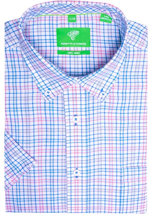 Forsyth Non-Iron Classic Fit Short Sleeve Sport Shirt – Campbell Haines